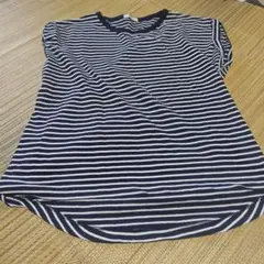 little lily ボーダー ノースリーブ カットソー M