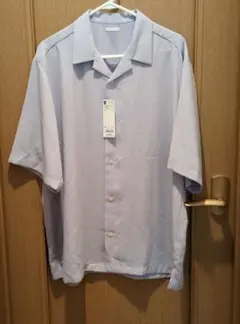 GU 半袖シャツ ライトグレー XL