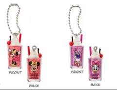 ディズニー レトログラスミニチュアチャーム ミニーマウス デイジーダック