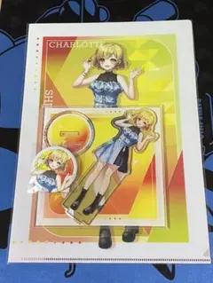 白猫プロジェクト シャルロット・フェリエ 限定アクスタ＆缶バッジ&ファイルセット