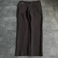 ITALY製 ワイドスラックス グレー系 テーパードパンツ