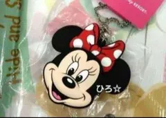 ミニー　バッグチャーム　ケース付　ディズニーリゾート　シリコン　ミニーマウス