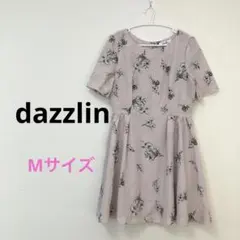 ダズリン　半袖膝丈ワンピース　花柄