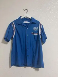70s 80s HILTON ヒルトン ボーリングシャツ M マスタード - メルカリ
