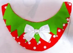 いちごモチーフペット用スタイ