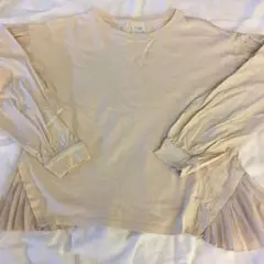 お洒落女の子150 ZARA 150ベージュ フリル付長袖カットソー 11-12