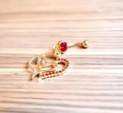 ☆新品　未使用☆ 耳　へそ　共用　ピアス　ハート　サージカル　デザイン