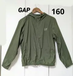 GAP ウィンドブレーカー 超軽量ナイロン フード付　160 　薄手　フルジップのサムネイル