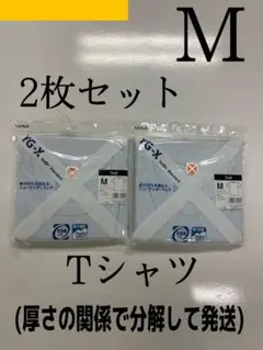 分解して発送)GUNZE YG-X 紳士肌着　Tシャツ　Mサイズ　2枚セット