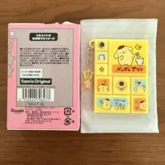 ポムポムプリン シークレットタイルシール風ミニミラー　サンリオ