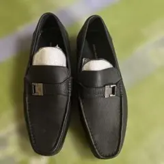 MARIO VALENTINO ブラック ビジネスシューズ 25.5cm