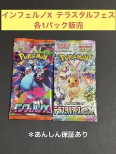 インフェルノX テラスタルフェス 各1パック販売⭐︎⭐︎⭐︎