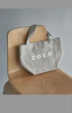 【coen】ロゴ入りキャンバストートバッグ