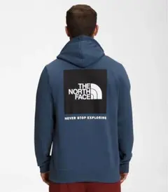 ノースフェイス メンズパーカー 日本M ボックスNSEロゴパーカー ネイビー