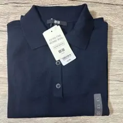 UNIQLO ユニクロ　メリノポロセーター　M ネイビー