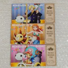 ワンピース 麦わらストア サンジ ナミ チョッパー 特典 カード