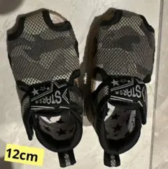 12cm 音が鳴る　サンダル　迷彩