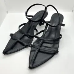 ✨良品✨ ファビーファビー 【L】 サンダル ストラップ ♡ 黒 美脚 春夏のサムネイル