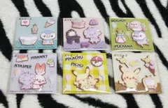 ポケピース ふにぺたシール 6種類セット ピカチュウ バラ売り❌