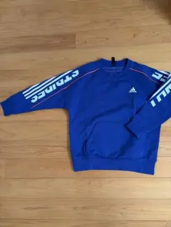 adidas 青 トレーナー 160センチ