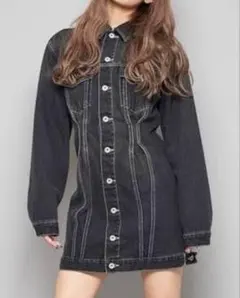 SPIRAL GIRL デニムミニワンピース