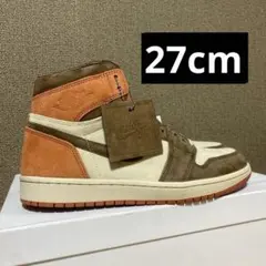 ナイキ ウィメンズ エアジョーダン1 レトロ ハイ OG SP カカオワオ 27