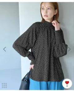 ROPÉ PICNIC シャーリングフリルブラウス