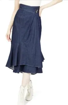 SNIDEL Sustainaウエストデザインマーメイドスカート