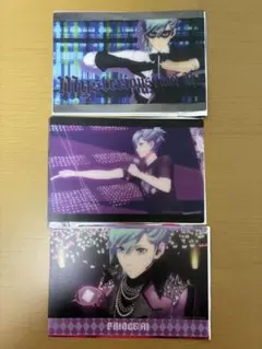 うたプリ　タブナイ　キャラバン第2弾特典　クリアカード　美風藍3枚セット