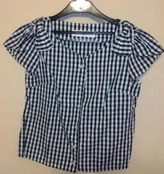 tocco closet ギンガムチェック 半袖ブラウスのサムネイル