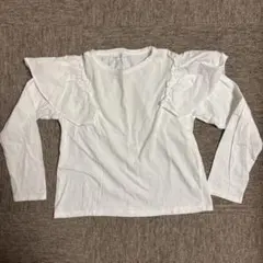 ZARA フリル付き長袖カットソー 140cm