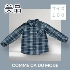 COMME CA DU MODE チェック柄シャツ サイズ100
