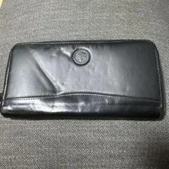 ハンティングワールド 長財布 ブラック 希少品 イタリア製 ナイロン/レザー Hunting World HUNTING WORLD ハンティングワールド ラウンド