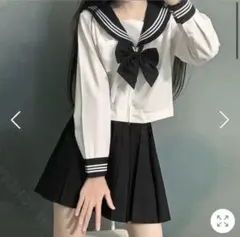紺色 セーラー服 コスプレ Lサイズ 3点セット
