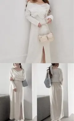 【新品タグ付】NICE CLAUPナイスクラップ2wayトップス付きワンピース