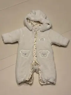 新生児用冬用 ボア ロンパース 60-70