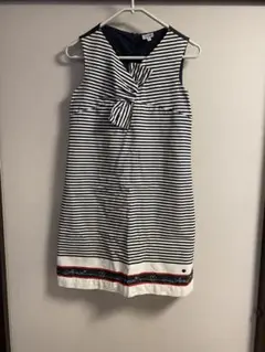値下げ！ Armani ストライプ ノースリーブワンピース