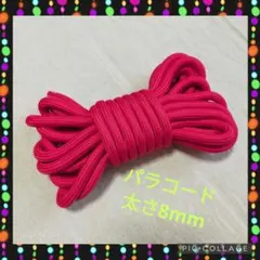 【匿名発送】【希少】【DIY】パラコード 8mm・4.5m レッド