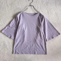 ドゥクラッセ DoCLASSE ダブルフロント Tシャツ ラベンダー Sのサムネイル