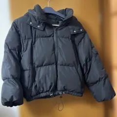 フード付きブラックジャケット M