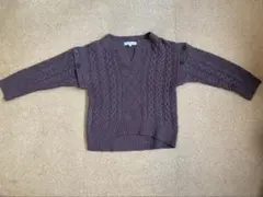 MERCURYDUO ボタンデザインケーブルニット