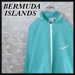 ナイロンジャケット フルジップ ブルゾン メンズ XL ブルー系 US古着