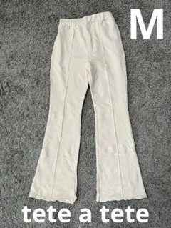 tete a tete ママコラボ フレアパンツ M