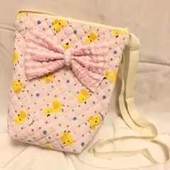 あにまるず　ひよこちゃんショルダーバッグ　キルティングバッグ　キルトバッグ