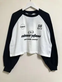 新品タグ付き★しまむら Helm ヘルム☆ラグランロゴTシャツ