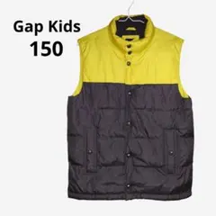 GapKids 150 ベスト アウター 男子 中綿 イエロー グレー ジャケ