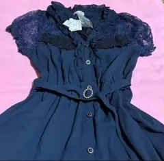 アクシーズ　ワンピース　Mサイズ　ネイビー　即購入⭕️