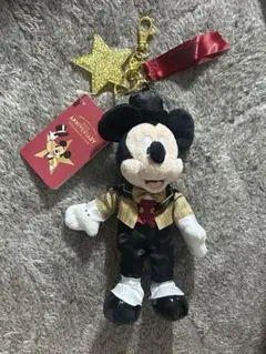 ミッキー　ディズニーストア　舞浜店限定　ぬいぐるみキーチェーン　25周年　タグ付
