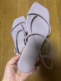 ストラップサンダル パープル Lサイズのサムネイル