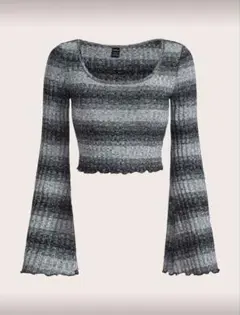 SHEIN 12025481 クロップシャツ Tシャツ ロンT